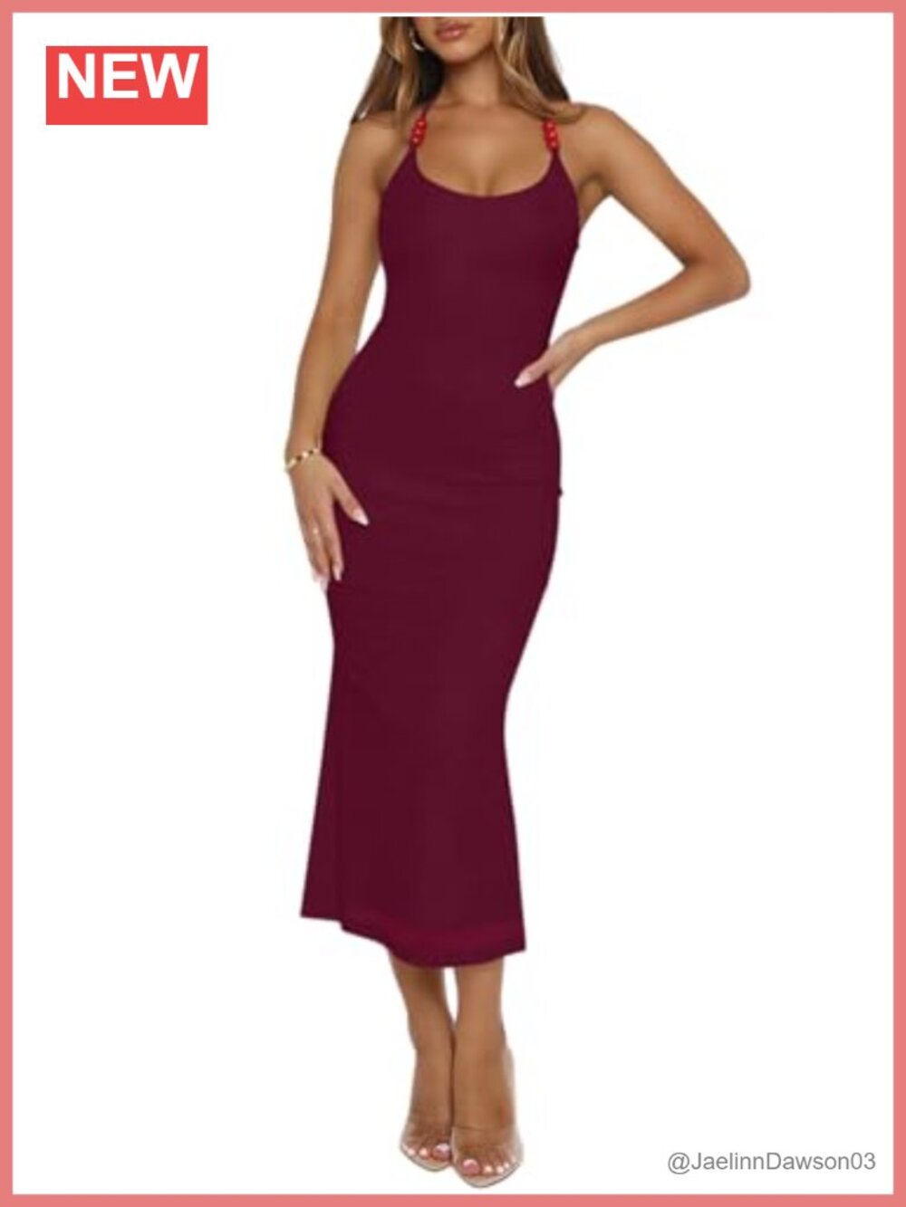 Womens Halter Neck Mesh Midi Bodycon Mermaid Dress Backless Cocktail Party